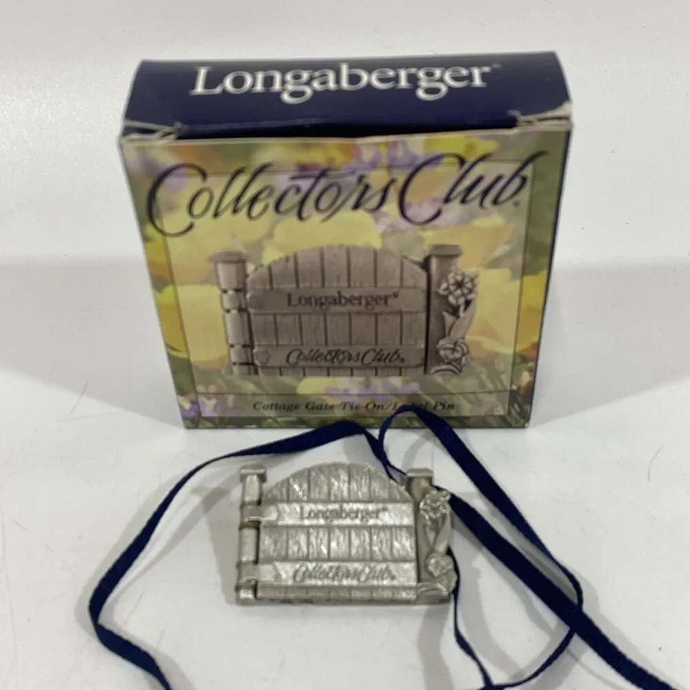 Longaberger‎ Collectors Club Cottage Gate Basket Tie On/Lapel Pin - NIB - #73326